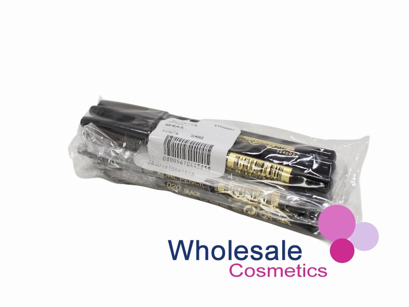 12 x Max Factor Masterpiece Kohl Kajal Eyeliner Pencil - 020 BLACK